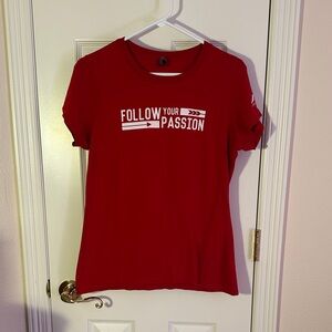 District Made Red Short Sleeve Tee - Follow Your Passion